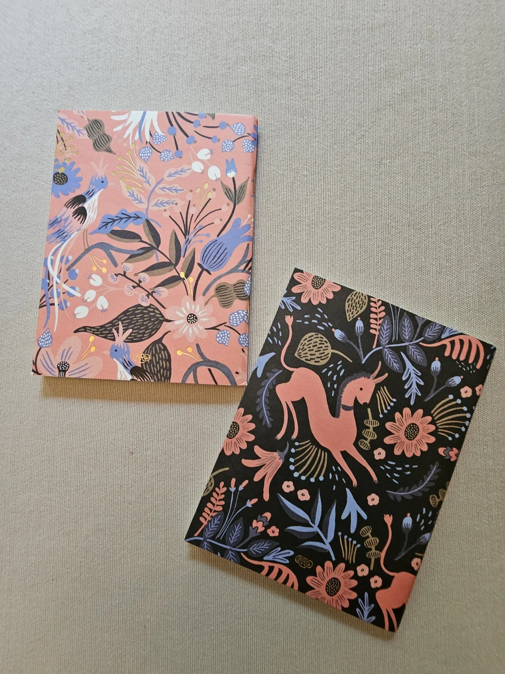 NWT Set of Two Small Rifle Paper Co. Floral Notebooks
